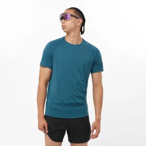 Salomon | Men's Cross Run GFX Short Sleeve T-Shirt - Deep Dive