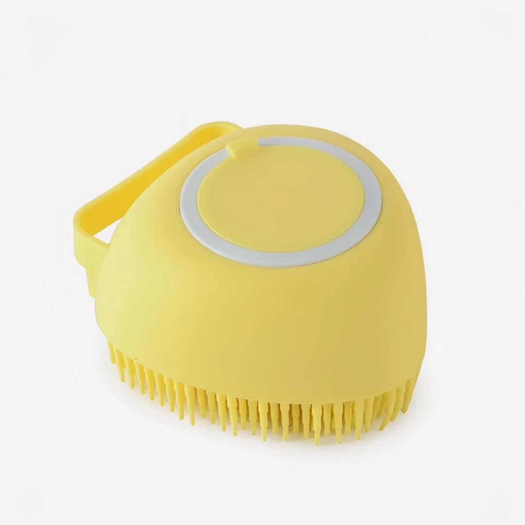 Silicone 2 in 1 Pet Bathing Brush Massager For Cats And Dogs