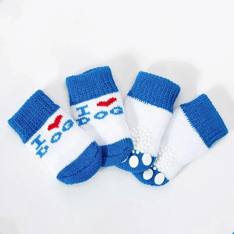 Socks for dogs 4pcs Anti Slip