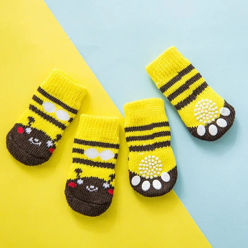 Socks for dogs 4pcs Anti Slip