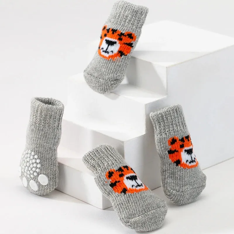 Socks for dogs 4pcs Anti Slip