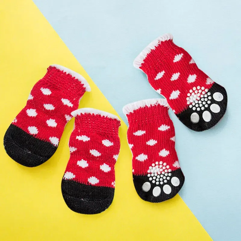 Socks for dogs 4pcs Anti Slip