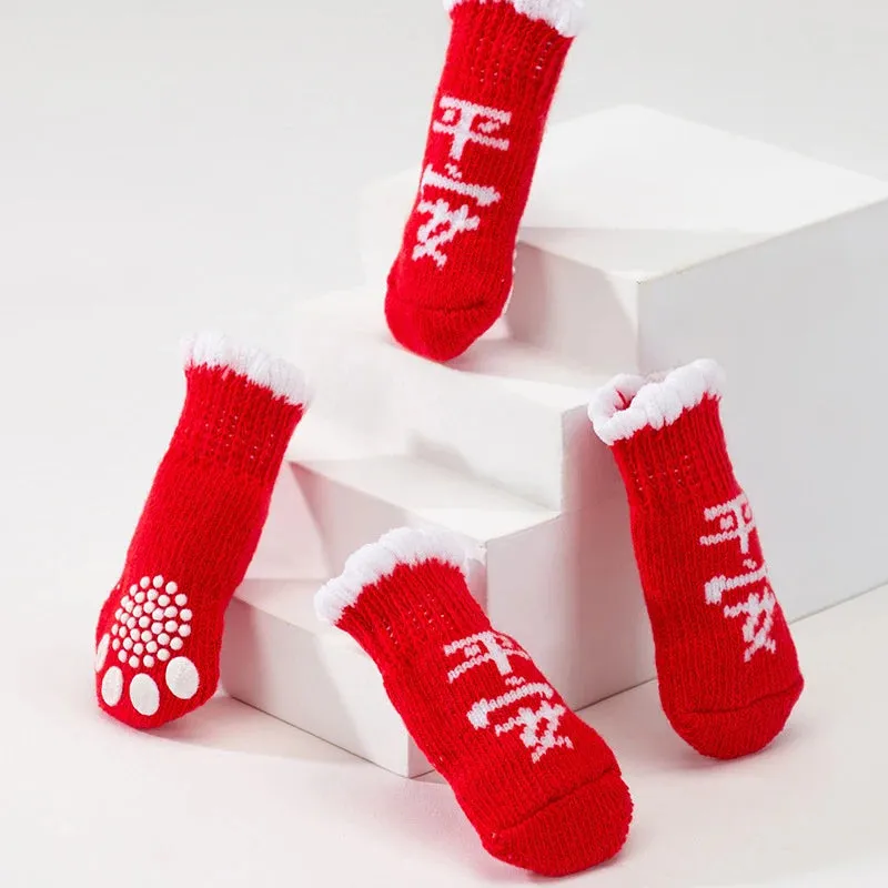 Socks for dogs 4pcs Anti Slip