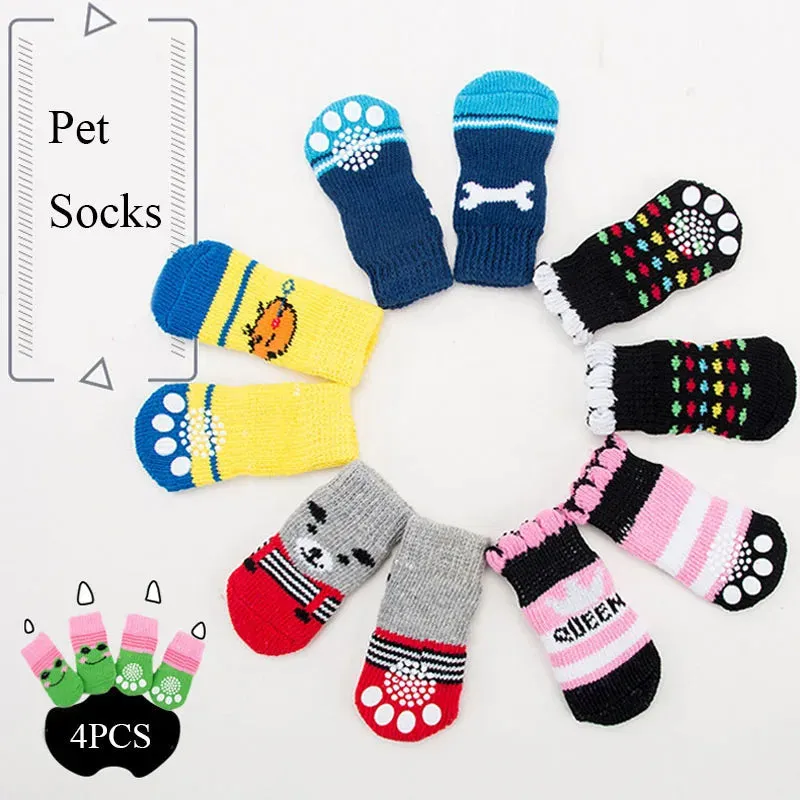 Socks for dogs 4pcs Anti Slip