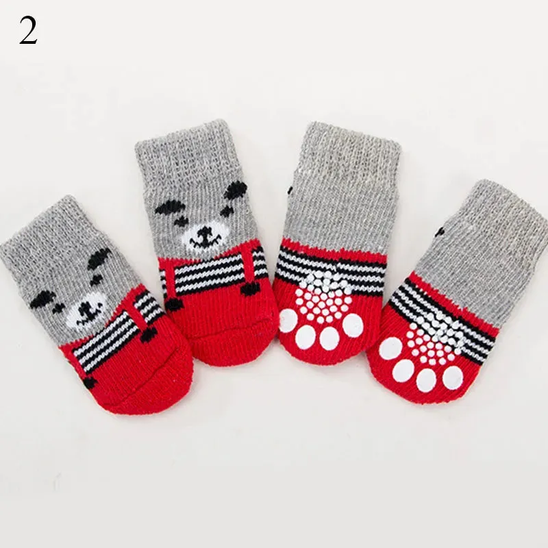 Socks for dogs 4pcs Anti Slip