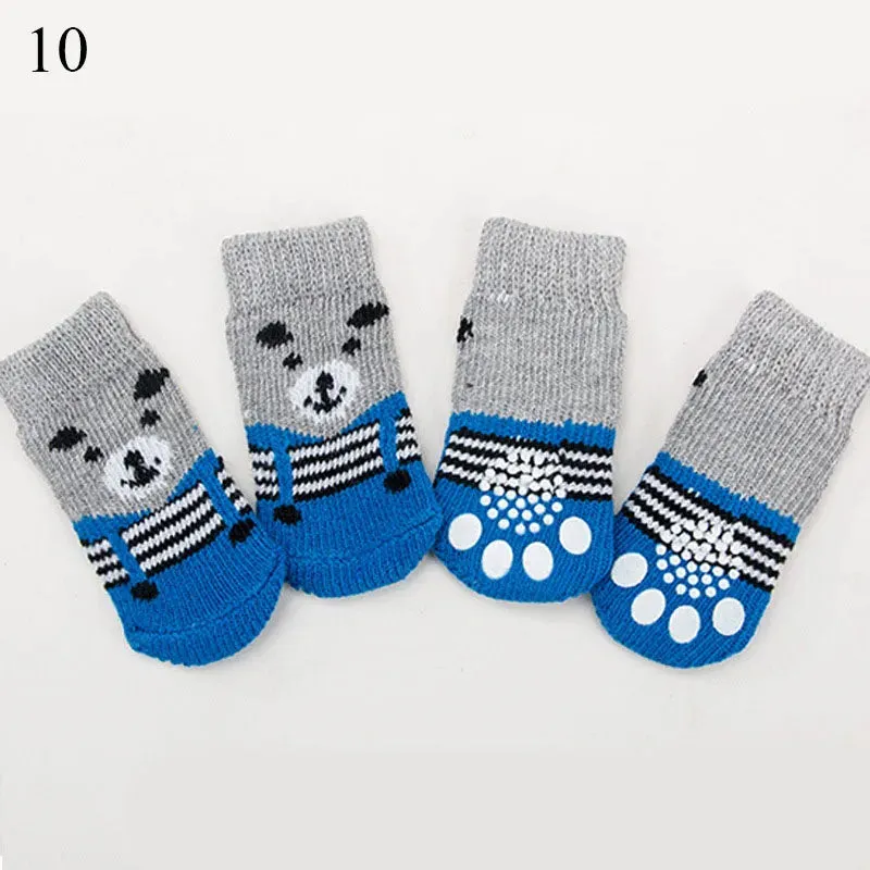 Socks for dogs 4pcs Anti Slip