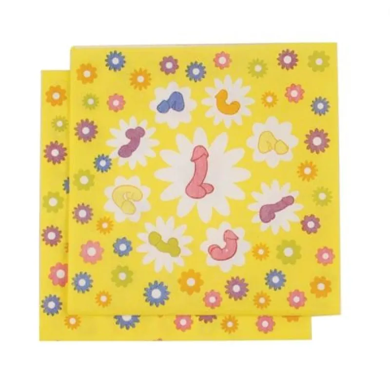 Super Fun Penis Party Napkins - 8 Count