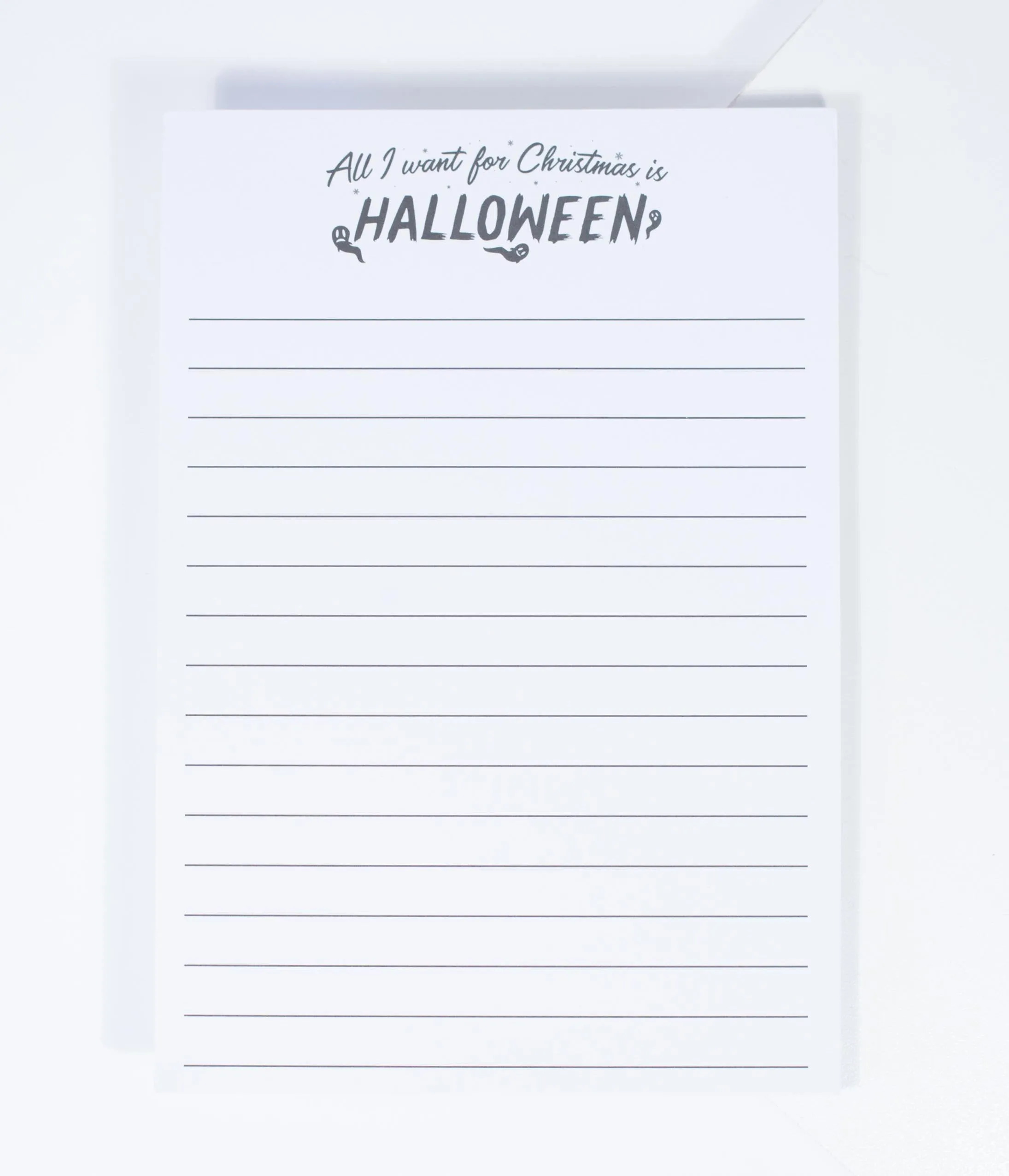 Unique Vintage All I Want For Christmas Is Halloween Notepad