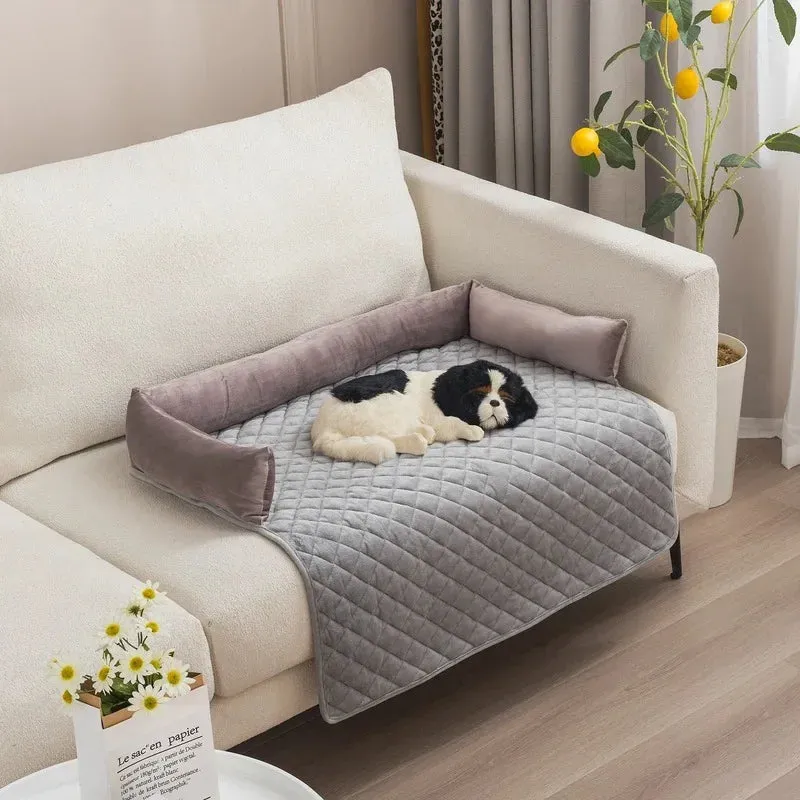 Velvet Pet Sofa Bed