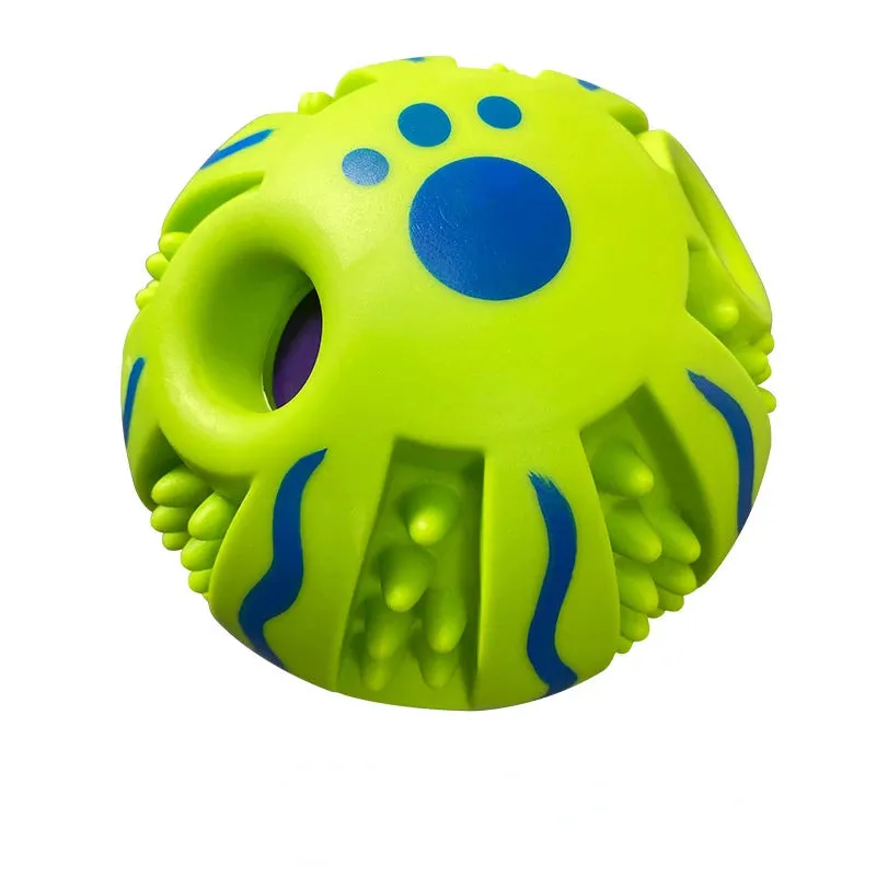 Wobble Wag Giggle Glow Ball Interactive Dog Toy Fun Giggle Sounds When Rolled or Shaken Pets Know Best as Seen on TV