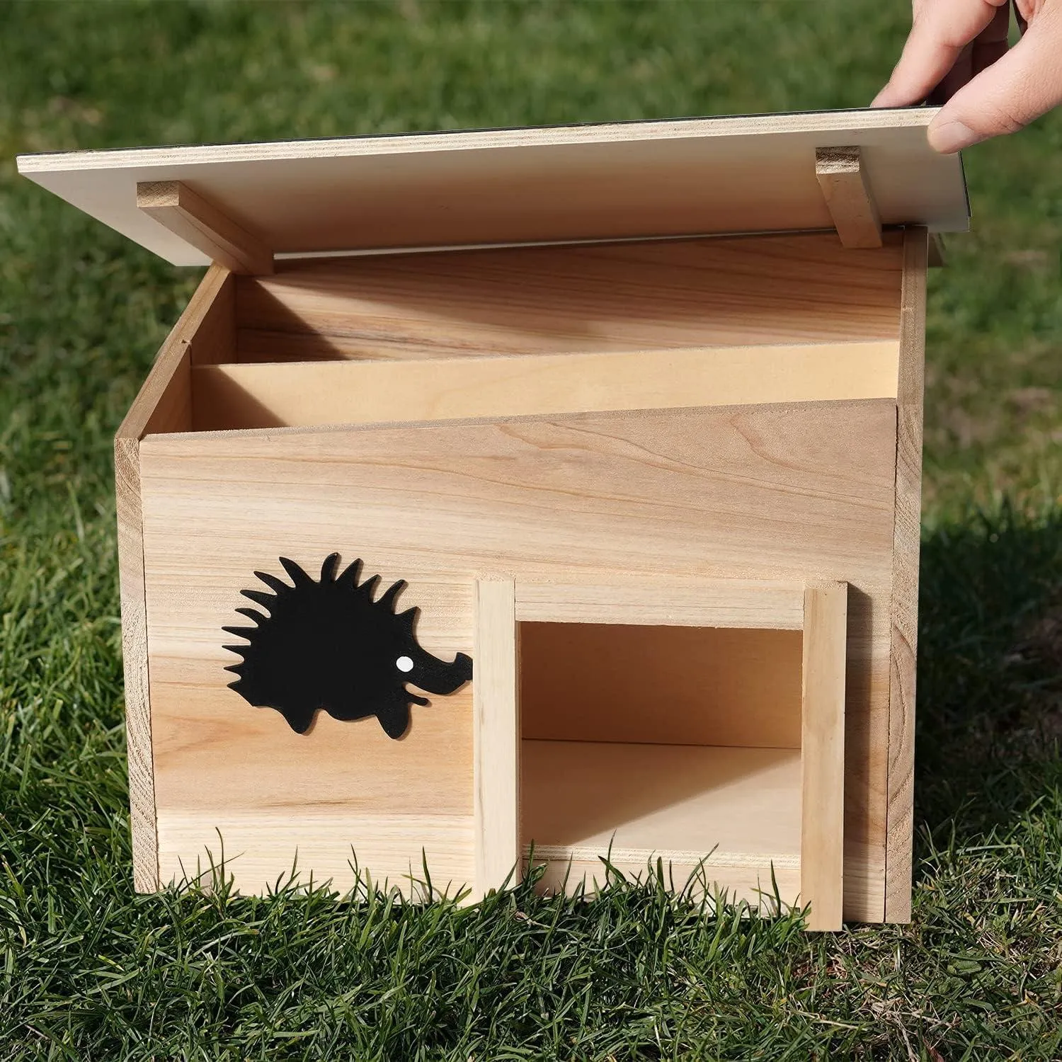 Wooden Hedgehog House